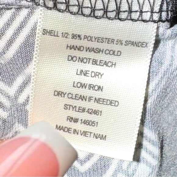 Anthropologie Monteau Jumpsuit Black & White Geometric Print Size Large - Picture 8 of 16